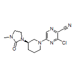 (R)-3-Chloro-5-[3-(3-methyl-2-oxo-1-imidazolidinyl)-1-piperidyl]pyrazine-2-carbonitrile