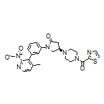 (R)-1-[3-(4-Methyl-2-nitro-3-pyridinyl)phenyl]-4-[4-(thiazole-2-carbonyl)-1-piperazinyl]pyrrolidin-2-one