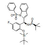 (S)-N-[(S)-[2-[(tert-Butyldimethylsilyl)oxy]-5-fluorophenyl][1-(phenylsulfonyl)-2-indolyl]methyl]-2-methylpropane-2-sulfinamide