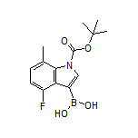 1-Boc-4-fluoro-7-methylindole-3-boronic Acid