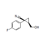(1S,2R)-1-(4-Fluorophenyl)-2-(hydroxymethyl)cyclopropanecarbonitrile