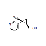 (1S,2R)-2-(Hydroxymethyl)-1-(pyridin-3-yl)cyclopropanecarbonitrile
