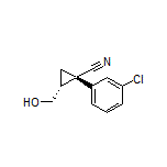 (1S,2R)-1-(3-Chlorophenyl)-2-(hydroxymethyl)cyclopropanecarbonitrile