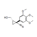 (1R,2S)-2-(Hydroxymethyl)-1-(3,4,5-trimethoxyphenyl)cyclopropanecarbonitrile
