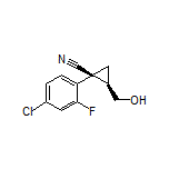(1S,2R)-1-(4-Chloro-2-fluorophenyl)-2-(hydroxymethyl)cyclopropanecarbonitrile