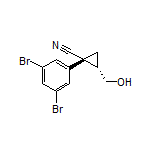 (1R,2S)-1-(3,5-Dibromophenyl)-2-(hydroxymethyl)cyclopropanecarbonitrile