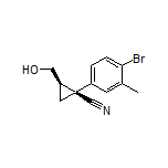 (1S,2R)-1-(4-Bromo-3-methylphenyl)-2-(hydroxymethyl)cyclopropanecarbonitrile