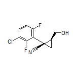 (1R,2S)-1-(3-Chloro-2,6-difluorophenyl)-2-(hydroxymethyl)cyclopropanecarbonitrile