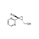 (1R,2S)-2-(Hydroxymethyl)-1-(pyrimidin-2-yl)cyclopropanecarbonitrile