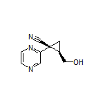 (1S,2R)-2-(Hydroxymethyl)-1-(pyrazin-2-yl)cyclopropanecarbonitrile