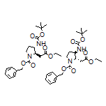 Ethyl 2-[trans-3-(Boc-amino)-1-Cbz-2-pyrrolidinyl]acetate