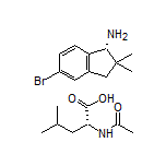 (R)-5-Bromo-2,2-dimethylindane-1-amine compound with (R)-2-Acetamido-4-methylpentanoic Acid