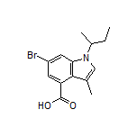 6-Bromo-1-(sec-butyl)-3-methyl-1H-indole-4-carboxylic Acid