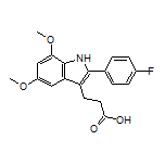 3-[2-(4-Fluorophenyl)-5,7-dimethoxy-3-indolyl]propanoic Acid