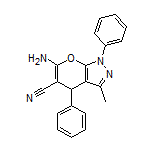 6-Amino-3-methyl-1,4-diphenyl-1,4-dihydropyrano[2,3-c]pyrazole-5-carbonitrile