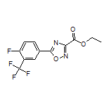 Ethyl 5-[4-Fluoro-3-(trifluoromethyl)phenyl]-1,2,4-oxadiazole-3-carboxylate
