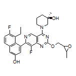 (3R)-1-[7-(8-Ethyl-7-fluoro-3-hydroxy-1-naphthyl)-8-fluoro-2-[(3-methyloxiran-2-yl)methoxy]pyrido[4,3-d]pyrimidin-4-yl]-3-methylpiperidin-3-ol