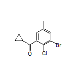 (3-Bromo-2-chloro-5-methylphenyl)(cyclopropyl)methanone