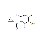 (3-Bromo-2,4,6-trifluorophenyl)(cyclopropyl)methanone