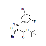 tert-Butyl 5-Bromo-3-(3-bromo-5-fluorophenyl)isoxazole-4-carboxylate