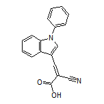 2-Cyano-3-(1-phenyl-3-indolyl)acrylic Acid