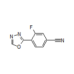3-Fluoro-4-(1,3,4-oxadiazol-2-yl)benzonitrile