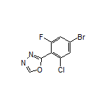 2-(4-Bromo-2-chloro-6-fluorophenyl)-1,3,4-oxadiazole