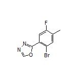 2-(2-Bromo-5-fluoro-4-methylphenyl)-1,3,4-oxadiazole