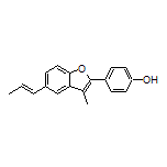 (E)-4-[3-Methyl-5-(1-propen-1-yl)-2-benzofuryl]phenol