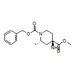 Methyl (2S,4R)-4-Amino-1-Cbz-2-methylpiperidine-4-carboxylate