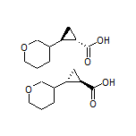 rel-(1R,2S)-2-(Tetrahydro-2H-pyran-3-yl)cyclopropanecarboxylic Acid