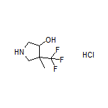 4-Methyl-4-(trifluoromethyl)pyrrolidin-3-ol Hydrochloride