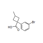 1-(3-Bromophenyl)-3-methylcyclobutanecarboxylic Acid