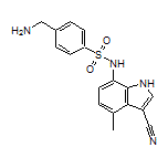 4-(Aminomethyl)-N-(3-cyano-4-methyl-1H-indol-7-yl)benzenesulfonamide