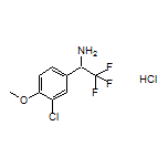 1-(3-Chloro-4-methoxyphenyl)-2,2,2-trifluoroethanamine Hydrochloride