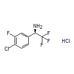 (R)-1-(4-Chloro-3-fluorophenyl)-2,2,2-trifluoroethanamine Hydrochloride