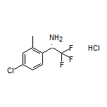 (S)-1-(4-Chloro-2-methylphenyl)-2,2,2-trifluoroethanamine Hydrochloride