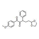 5-(1,3-Dioxolan-2-yl)-1-(4-methoxyphenyl)-3-phenylpentane-1,2-dione