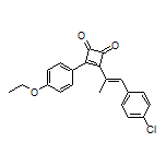 (E)-3-[1-(4-Chlorophenyl)-1-propen-2-yl]-4-(4-ethoxyphenyl)-3-cyclobutene-1,2-dione