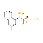 (S)-2,2,2-Trifluoro-1-(3-fluoro-1-naphthyl)ethanamine Hydrochloride