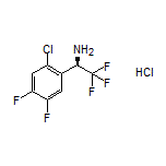 (R)-1-(2-Chloro-4,5-difluorophenyl)-2,2,2-trifluoroethanamine Hydrochloride