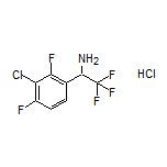 1-(3-Chloro-2,4-difluorophenyl)-2,2,2-trifluoroethanamine Hydrochloride