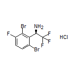 (R)-1-(2,6-Dibromo-3-fluorophenyl)-2,2,2-trifluoroethanamine Hydrochloride