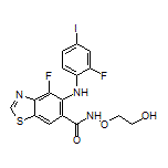 4-Fluoro-5-[(2-fluoro-4-iodophenyl)amino]-N-(2-hydroxyethoxy)benzo[d]thiazole-6-carboxamide