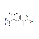 2-[4-Fluoro-3-(trifluoromethyl)phenyl]propanoic Acid