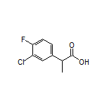 2-(3-Chloro-4-fluorophenyl)propanoic Acid