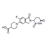 1-[2-(2,6-Dioxo-3-piperidyl)-6-fluoro-1-oxo-5-isoindolinyl]piperidine-4-carboxylic Acid