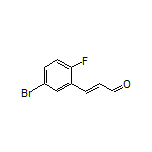 (E)-3-(5-Bromo-2-fluorophenyl)acrylaldehyde