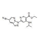 Ethyl 6-(5-Cyano-1H-pyrazolo[3,4-b]pyridin-1-yl)-4-(isopropylamino)nicotinate