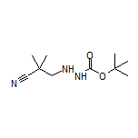 3-(2-Boc-hydrazinyl)-2,2-dimethylpropanenitrile